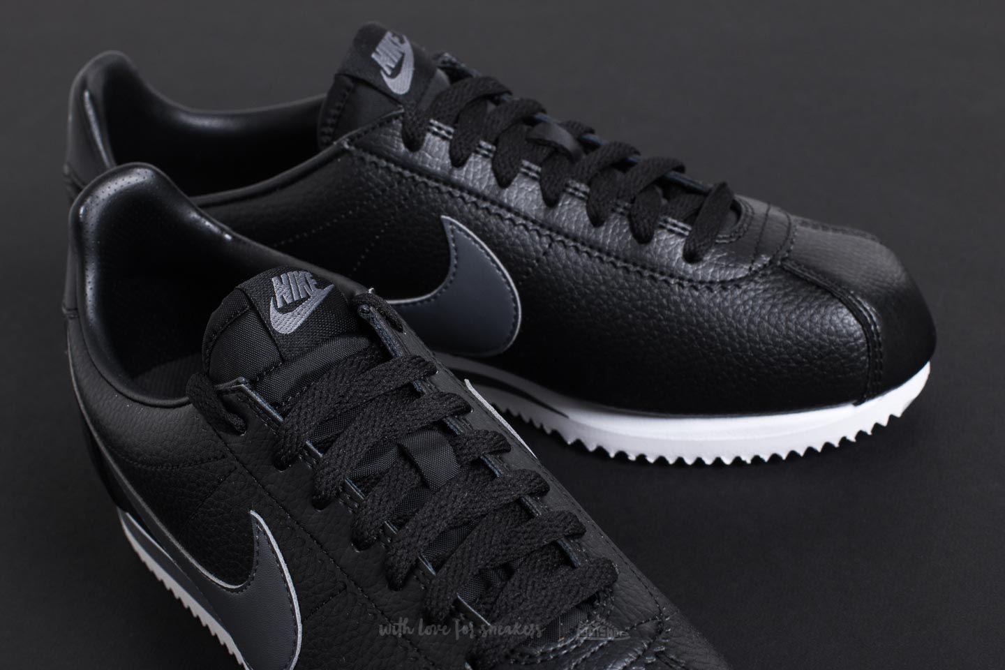 nike cortez grey leather