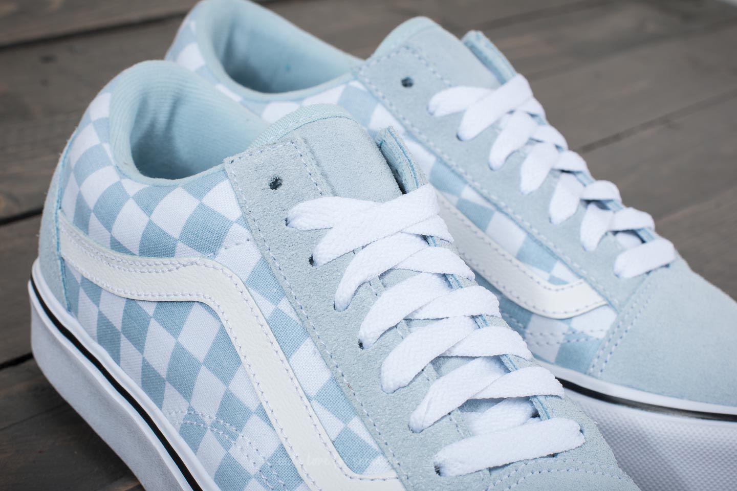 Vans Old Skool Lite (suede/ Canvas) Baby Blue/ True White for Men | Lyst