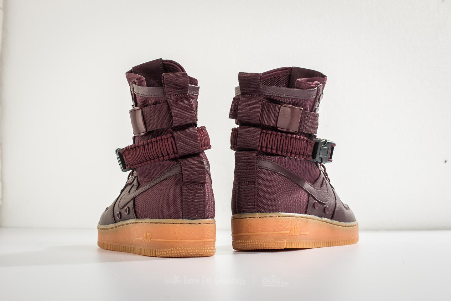 Nike Leather Sf Air Force 1 Deep Burgundy/ Deep Burgundy for Men - Lyst