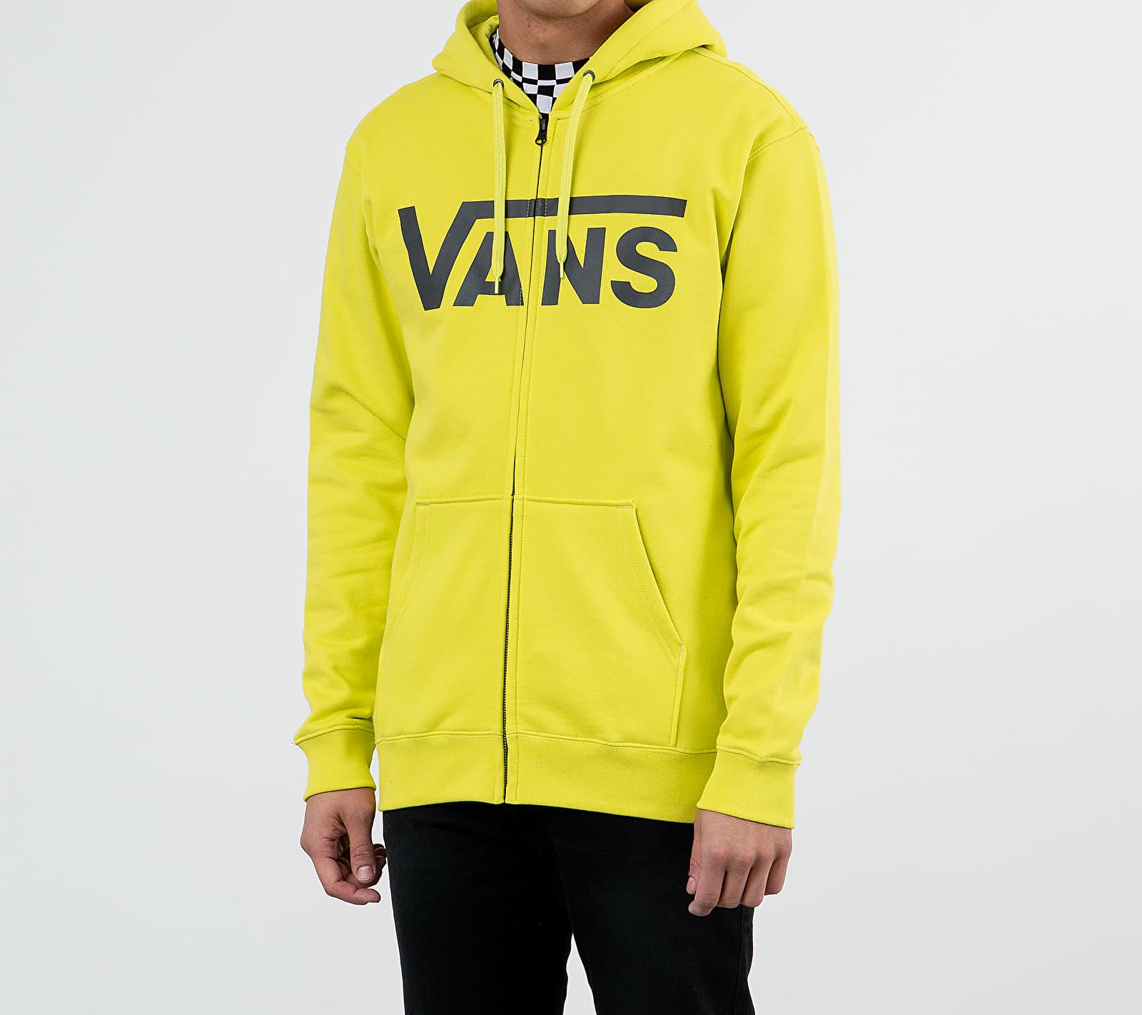 Vans Classic Full Zip Hoodie Sulphur Spring in Green (Blue) for Men