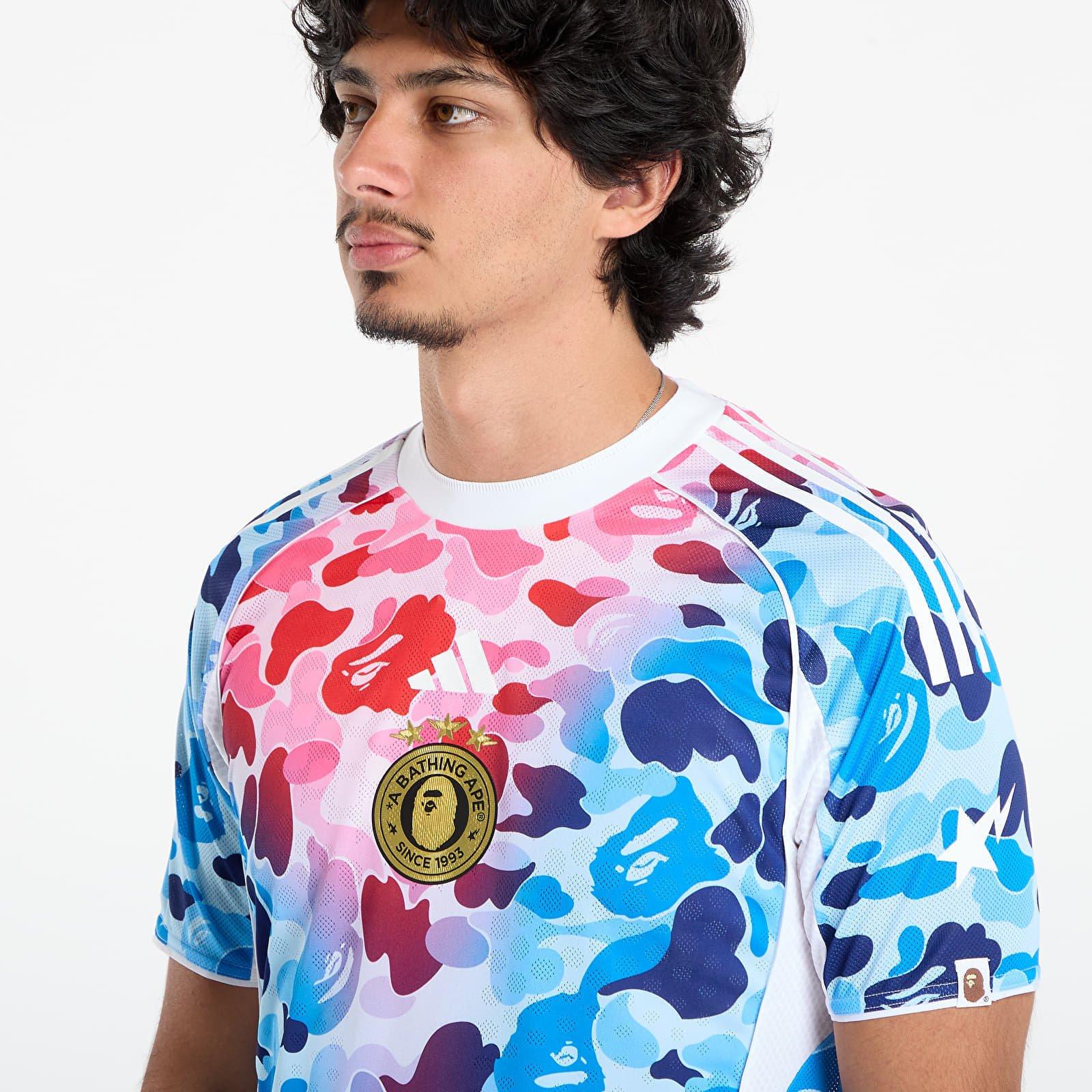 adidas A BATHING BAPE Jersey Shock Blue adidas Originals T