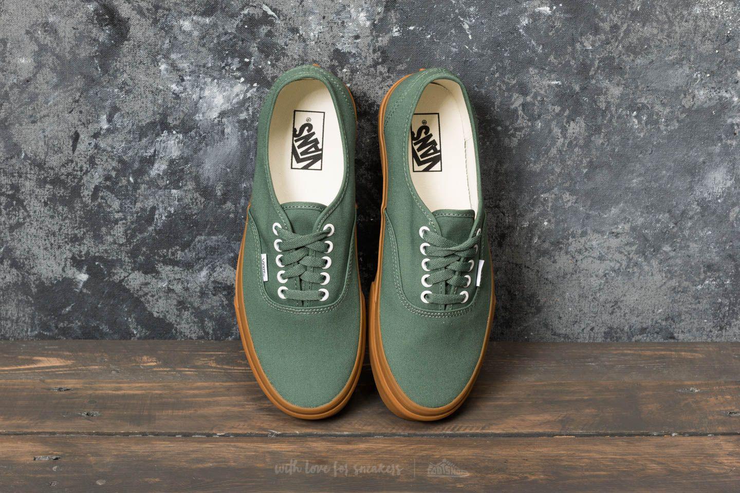 Vans Canvas Authentic Duck Green/ Gum for Men | Lyst