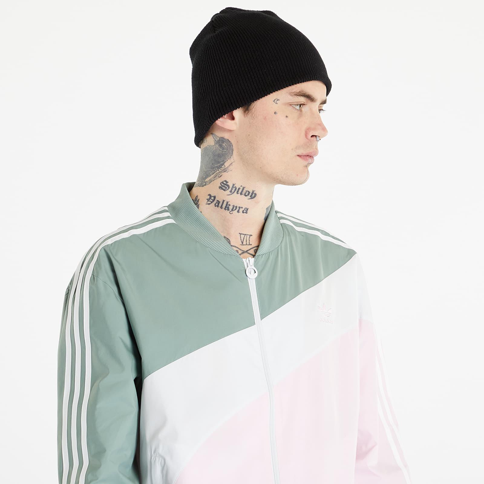 adidas Originals Adidas Woven Track Jacket Silver Green / Clear Pink Men Lyst