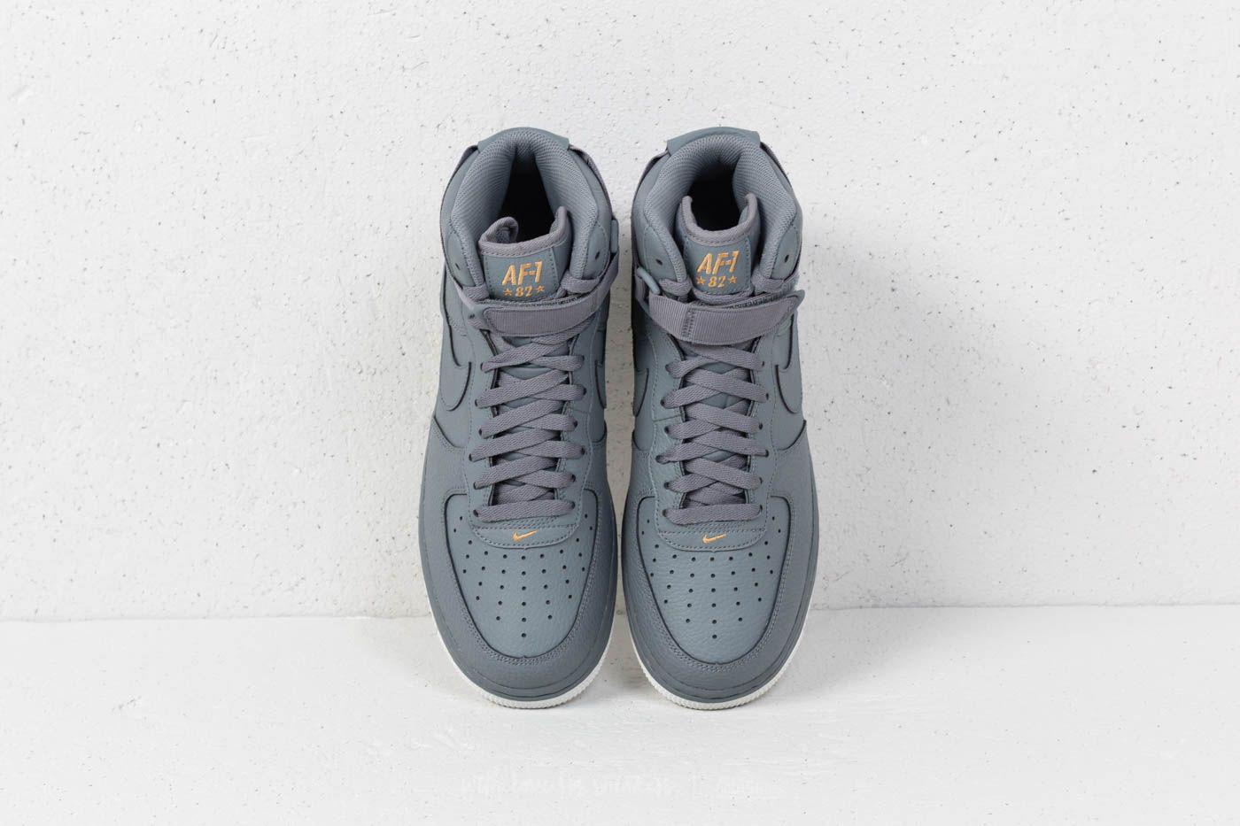Nike Air Force 1 High ́07 Cool Grey/ Cool Grey in Gray for Men | Lyst
