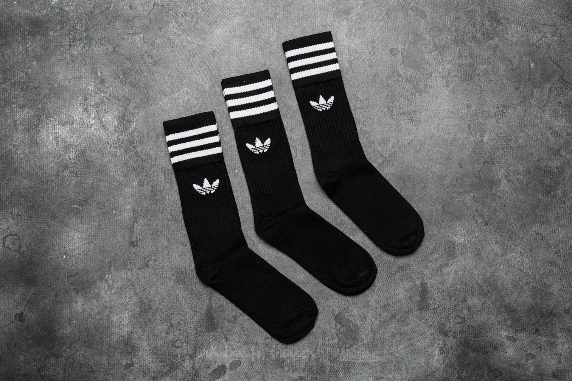 adidas originals solid crew 3 pack socks adidas originals solid crew 3 pack socks