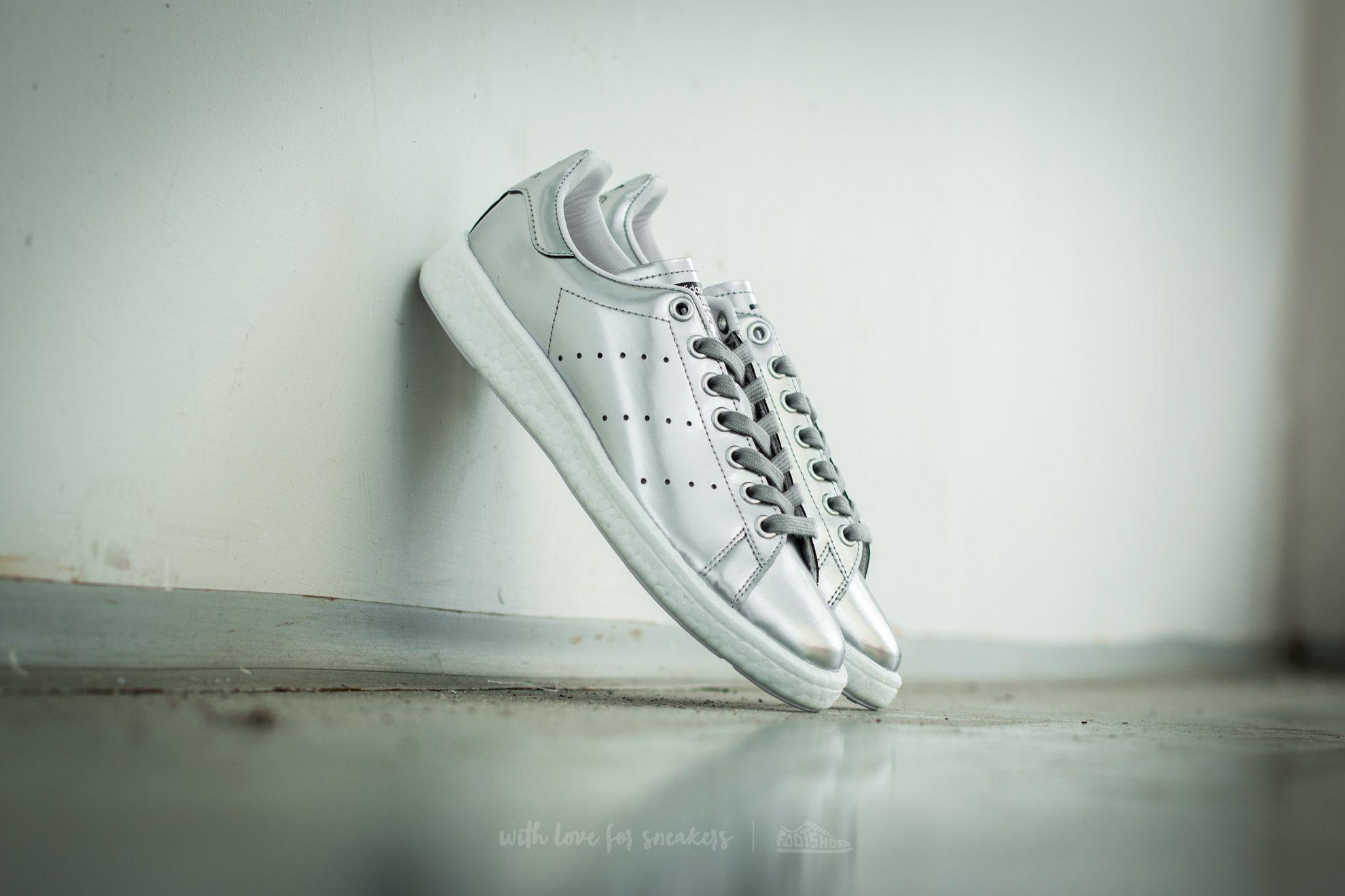 adidas stan smith white metallic silver white
