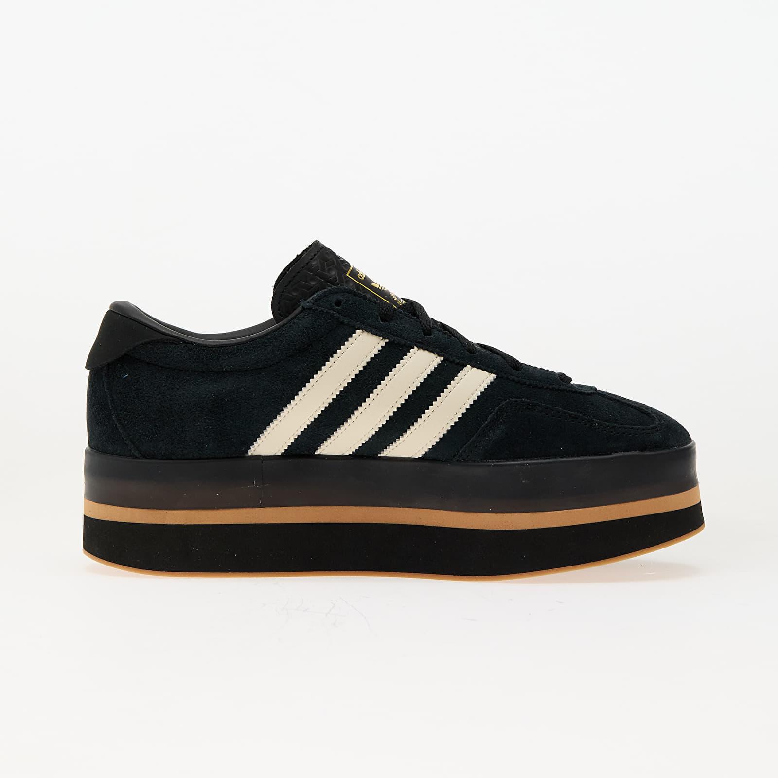 Baskets adidas gazelle stack w core black/ cream white/ gum eur