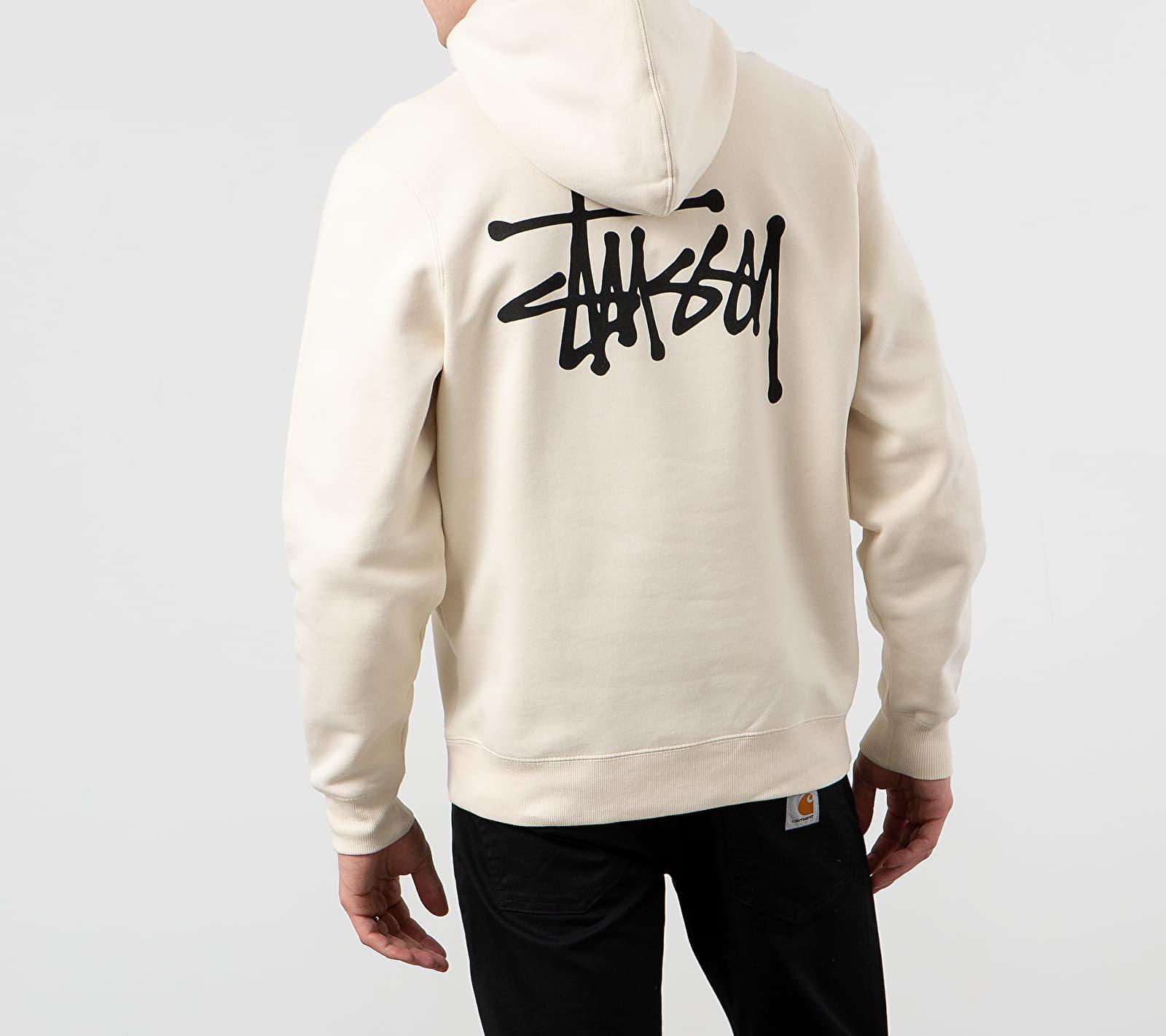 Stussy Basic Hoodie Cement in Gray (Brown) for Men - Lyst