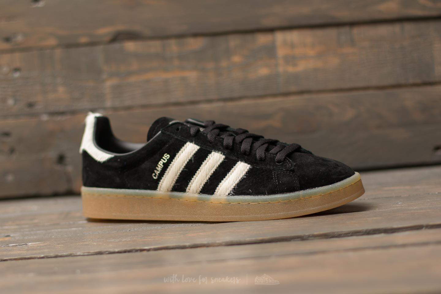 adidas Originals Adidas Campus Core Black Vintage White Silver