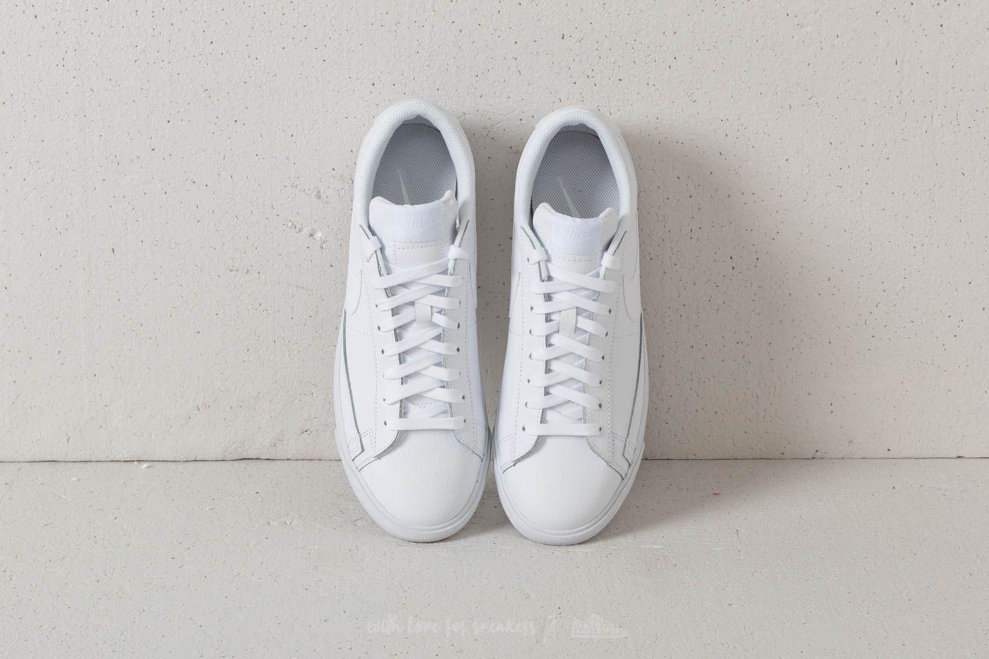 nike blazer white leather