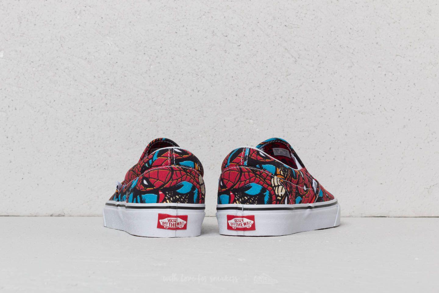 vans marvel spiderman slip on
