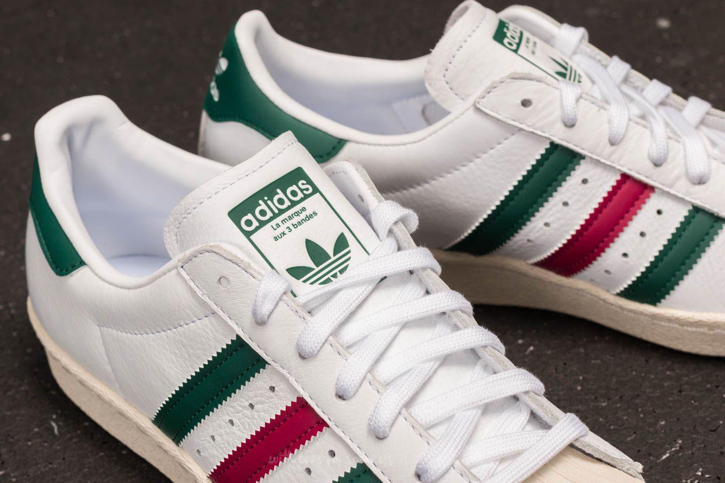 green and white adidas originals