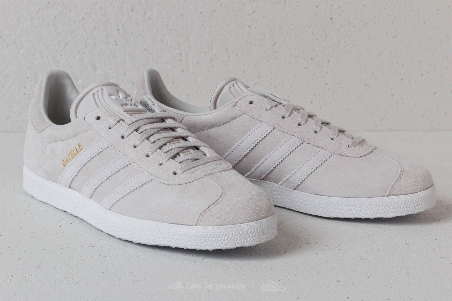 gazelle trainers grey two white gum