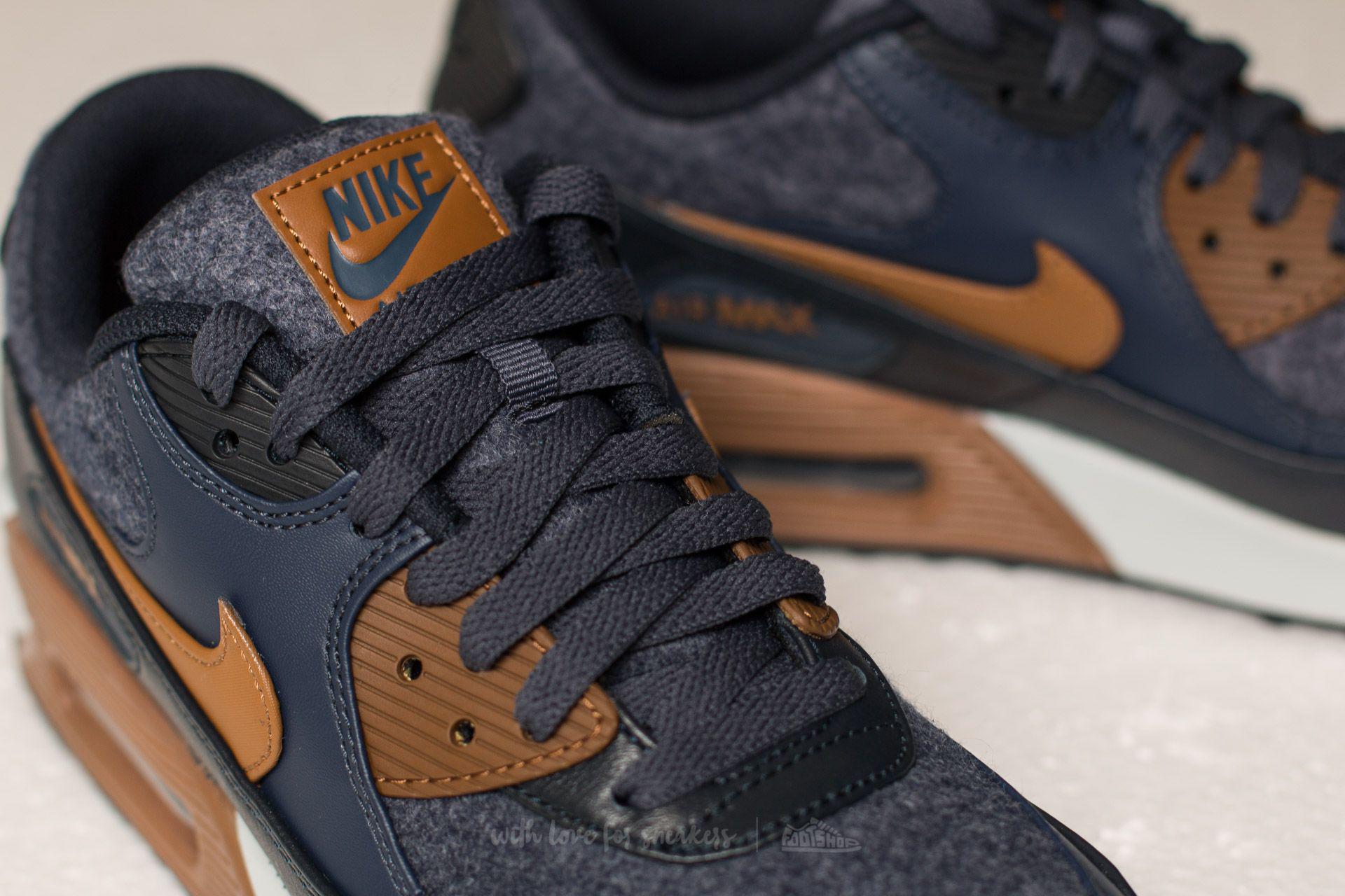 Nike Air Max 90 Premium Thunder Blue/ Ale Brown for Men |