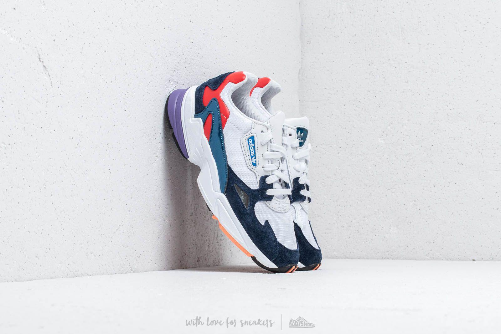 adidas original white and navy falcon