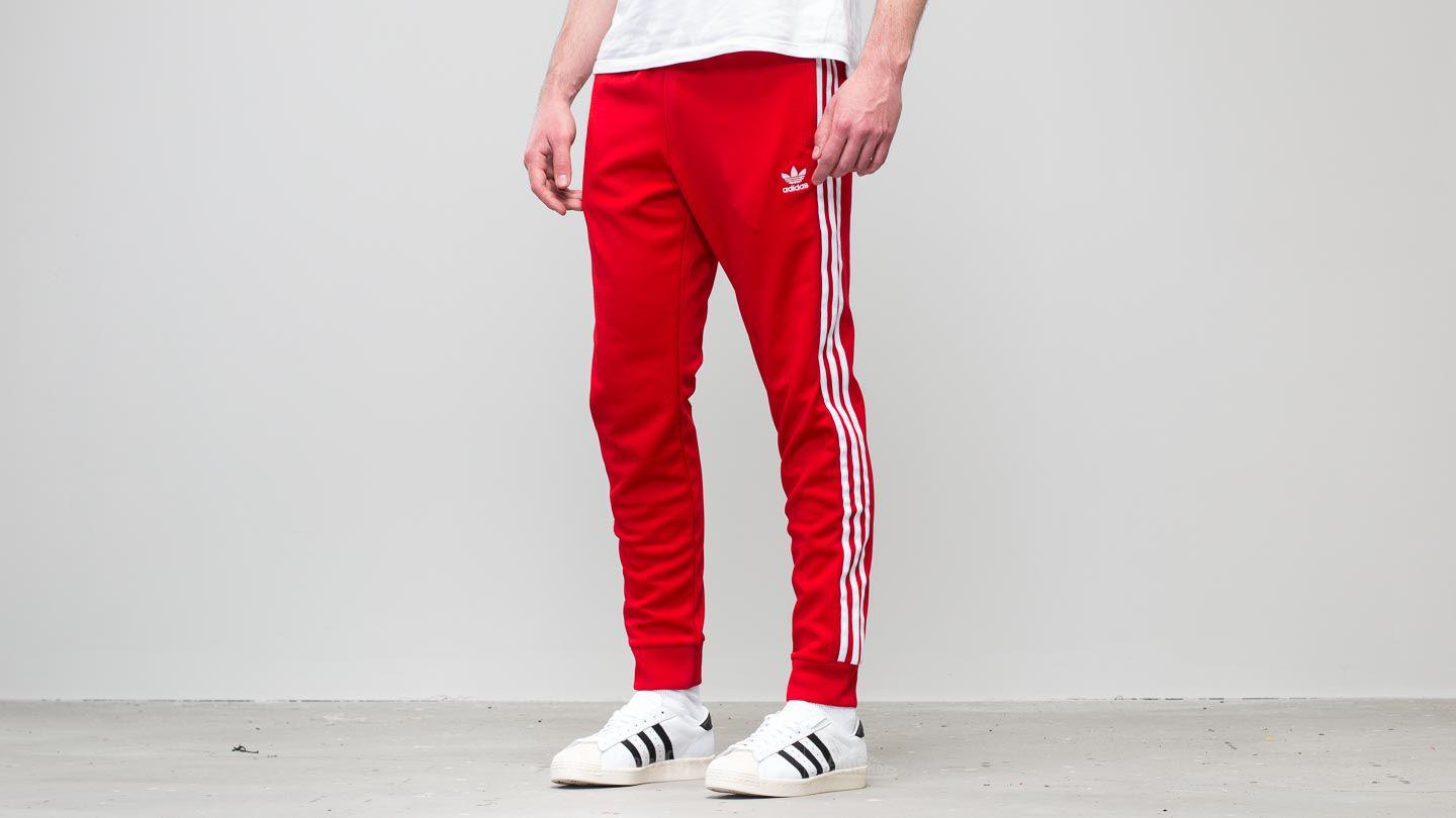 adidas Originals Synthetic Adidas Superstar Track Pant Scarlet in Red for  Men - Lyst