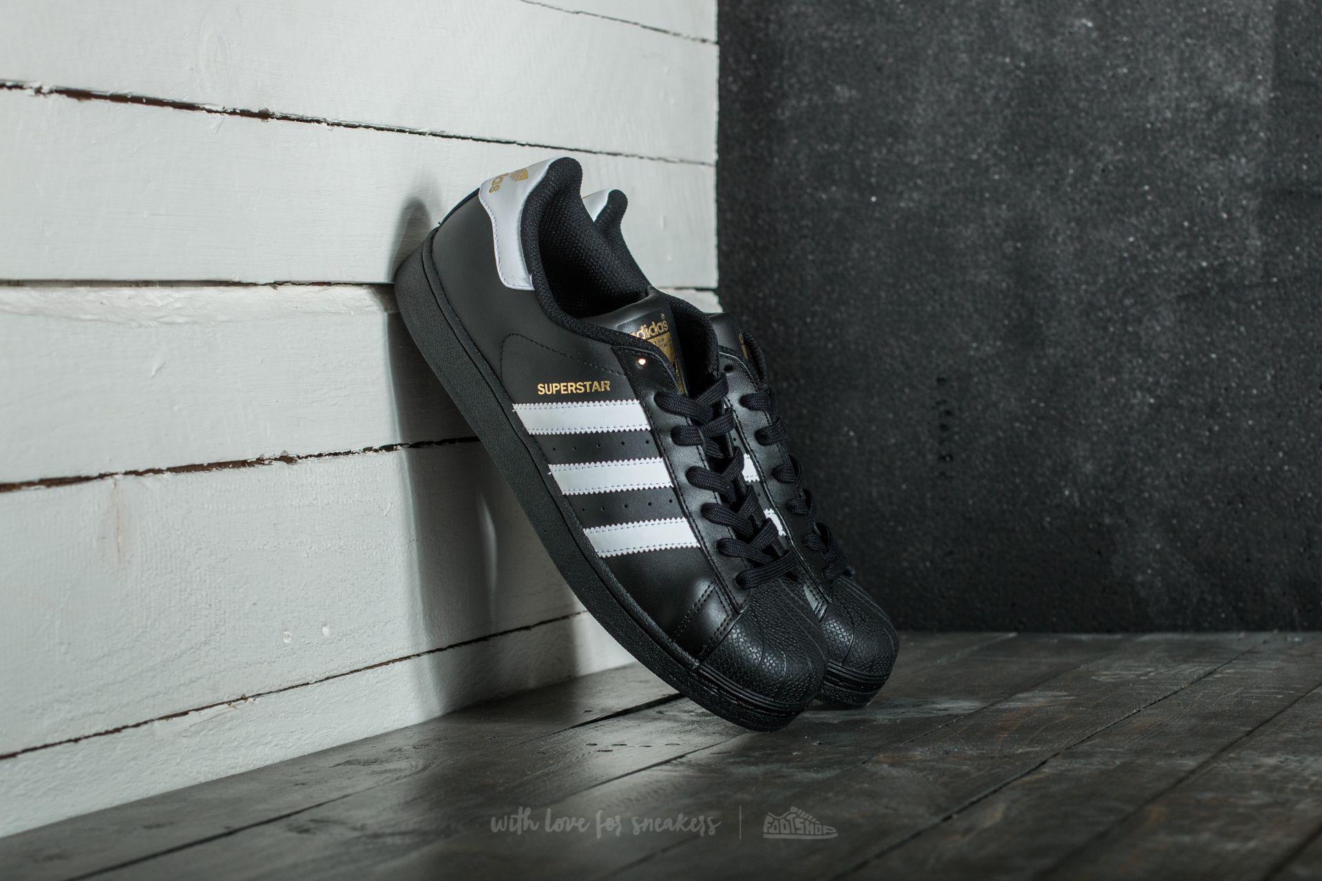 adidas superstar foundation black and white