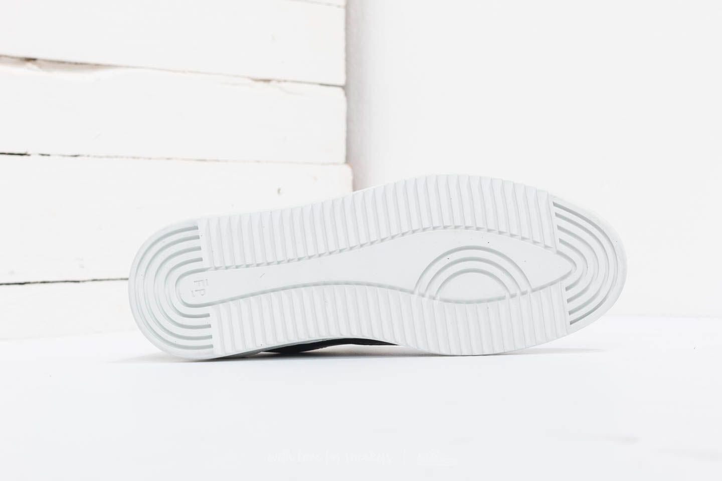 low mondo ripple nappa perforated all white
