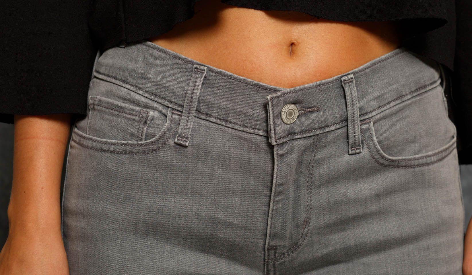 Levi's Denim 710 Super Skinny Jeans Grey Area in Gray | Lyst