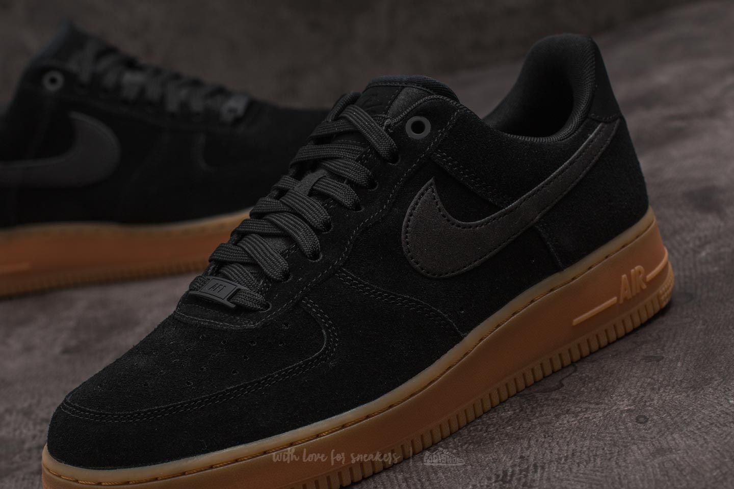 nike air force 1 07 lv8 suede black gum