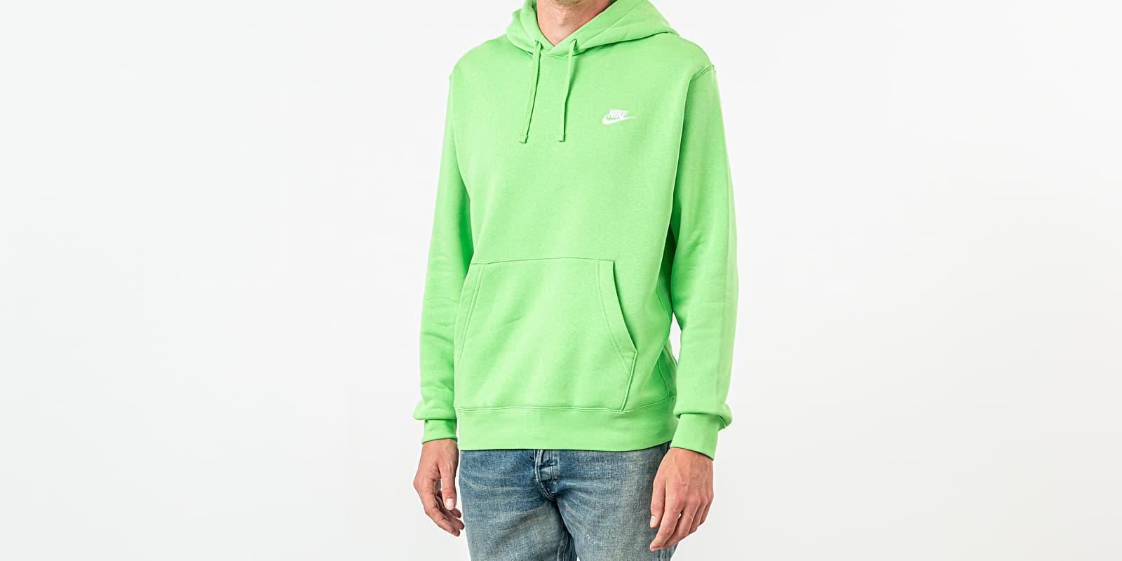 Nike Sportswear Club Hoodie Green Nebula/ Green Nebula/ White Men |