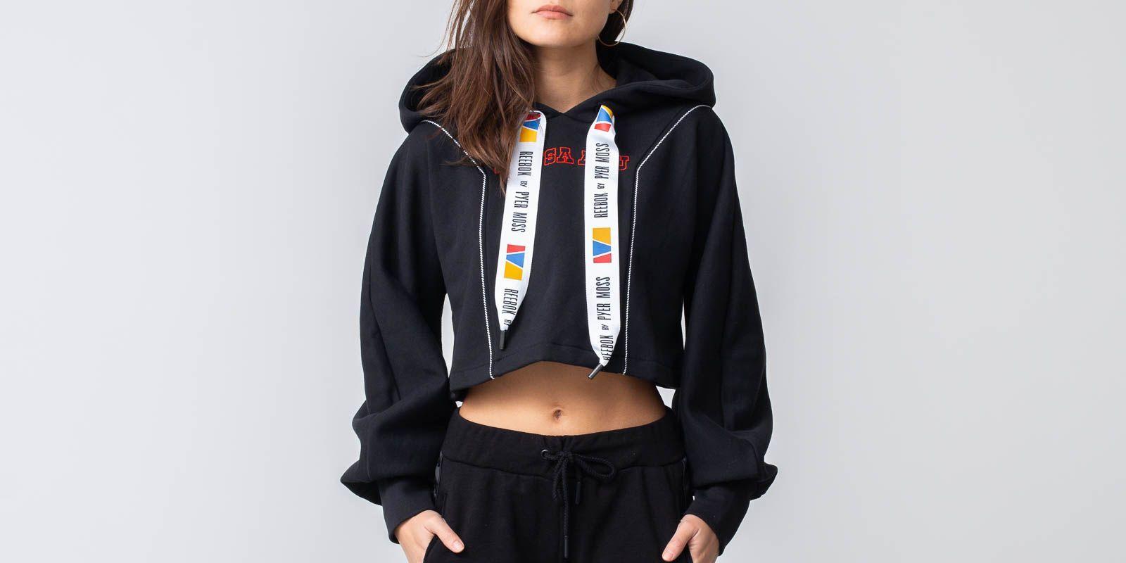 black reebok hoodie women's