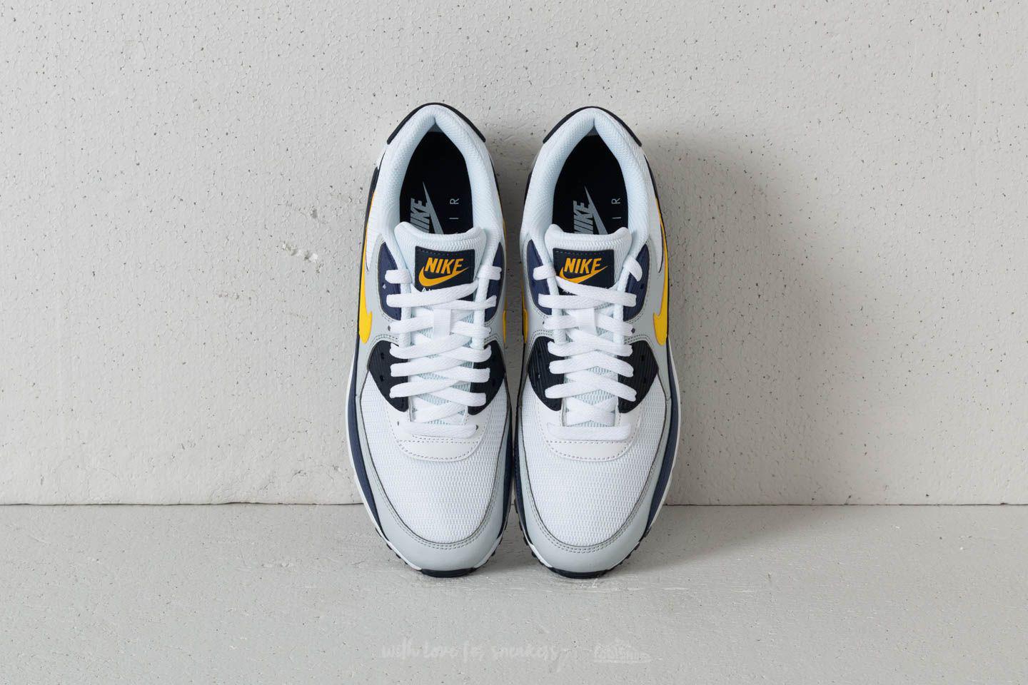 Nike Air Max 90 Essential White/ Tour Yellow-blue Recall for Men | Lyst