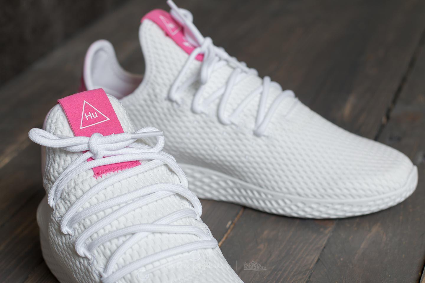 adidas pharrell williams tennis hu white pink