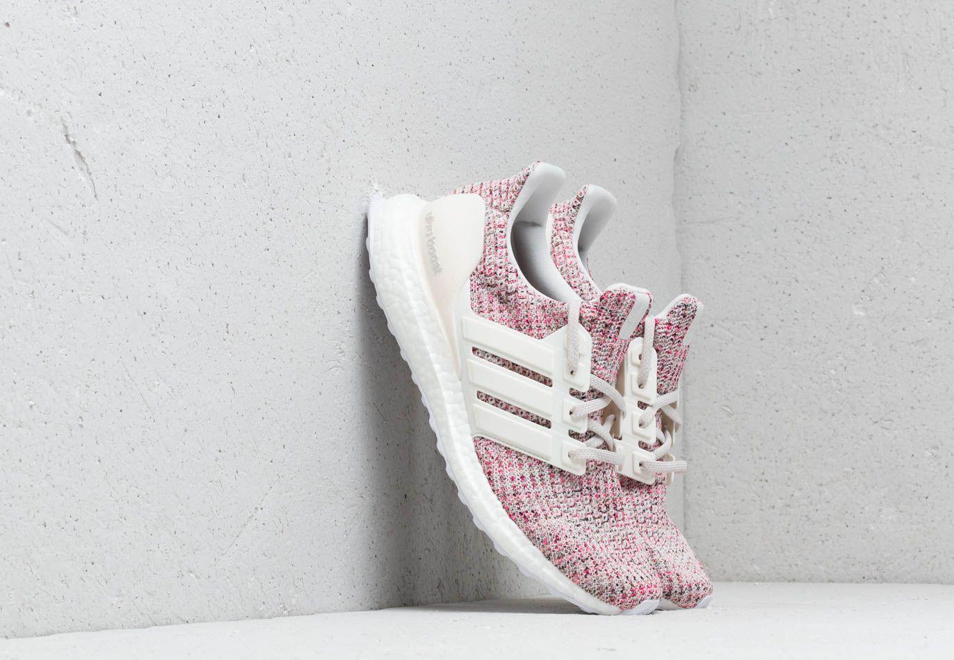 ultraboost x shoes cloud white  core black  shock pink