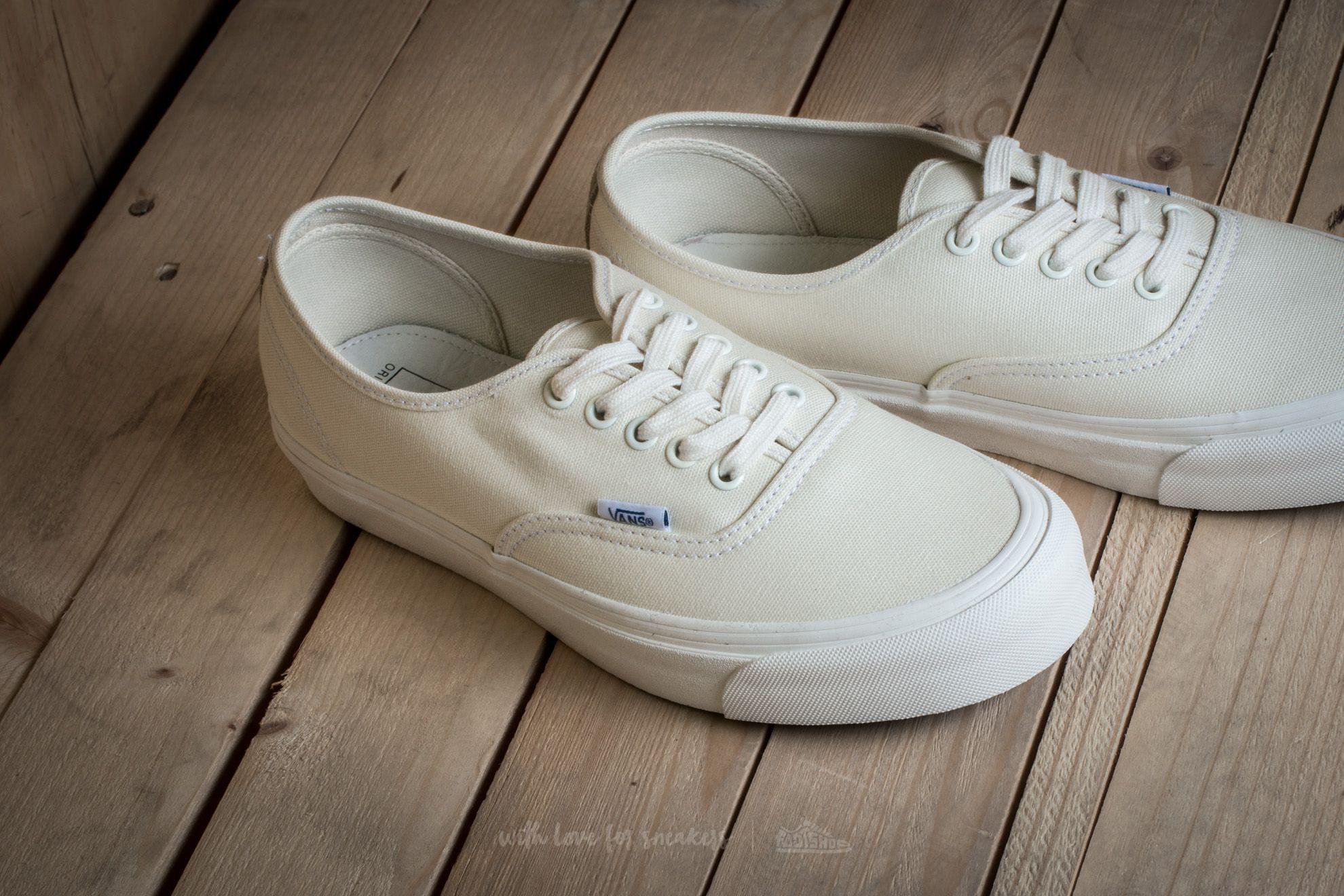 vans vault og authentic lx white & safari