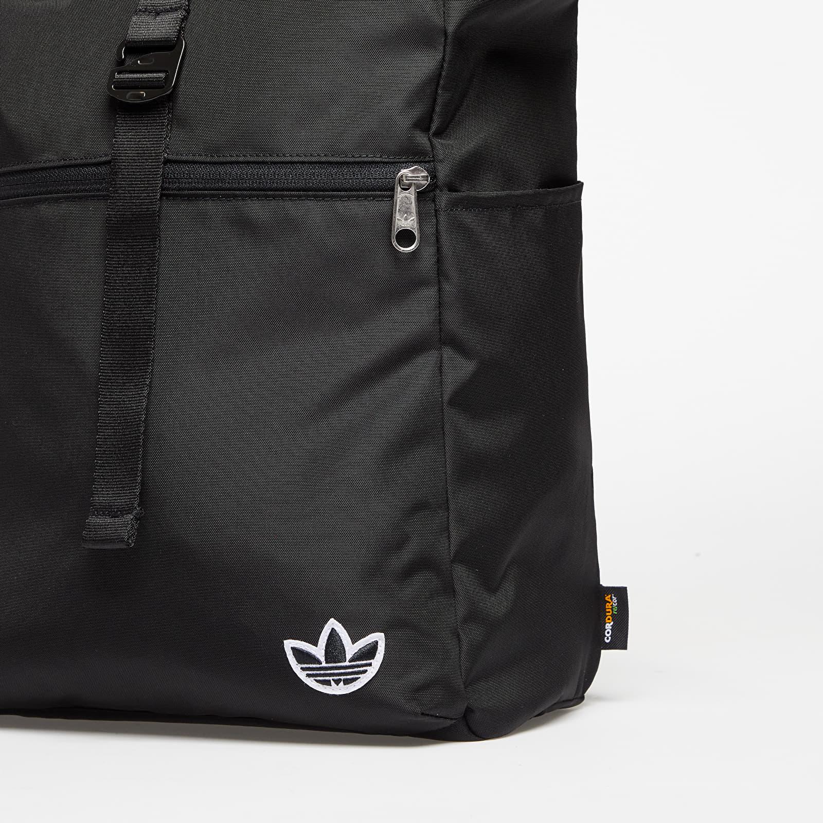 adidas Originals Premium Essential Rolltop Backpack in Black | Lyst