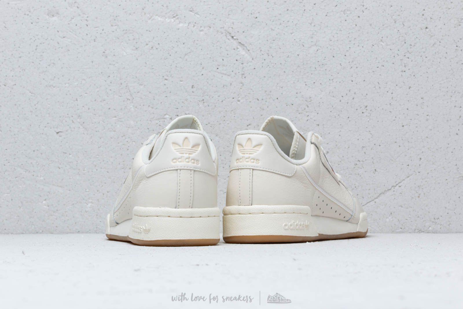 adidas Originals Leather Adidas Continental 80 Off White/ Raw White/ Gum 3  for Men - Lyst