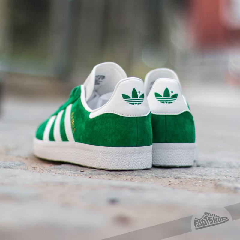 adidas Originals Adidas Gazelle Green/ White/ Gold Met for Men | Lyst