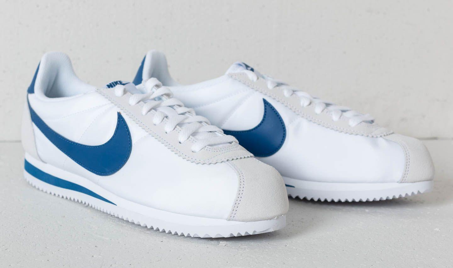 Nike Synthetic Classic Cortez Nylon White/ Gym Blue for Men - Lyst