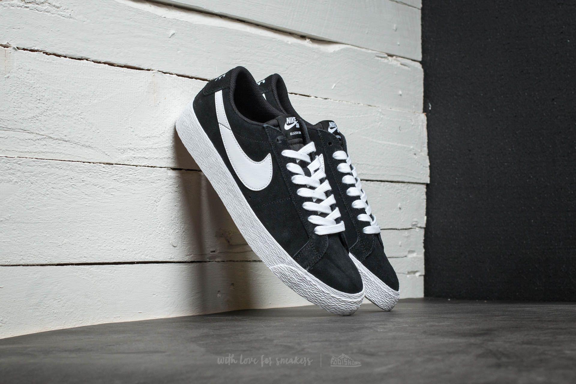 Nike Sb Blazer Zoom Low Skateboarding Shoe in Black for Men - Lyst