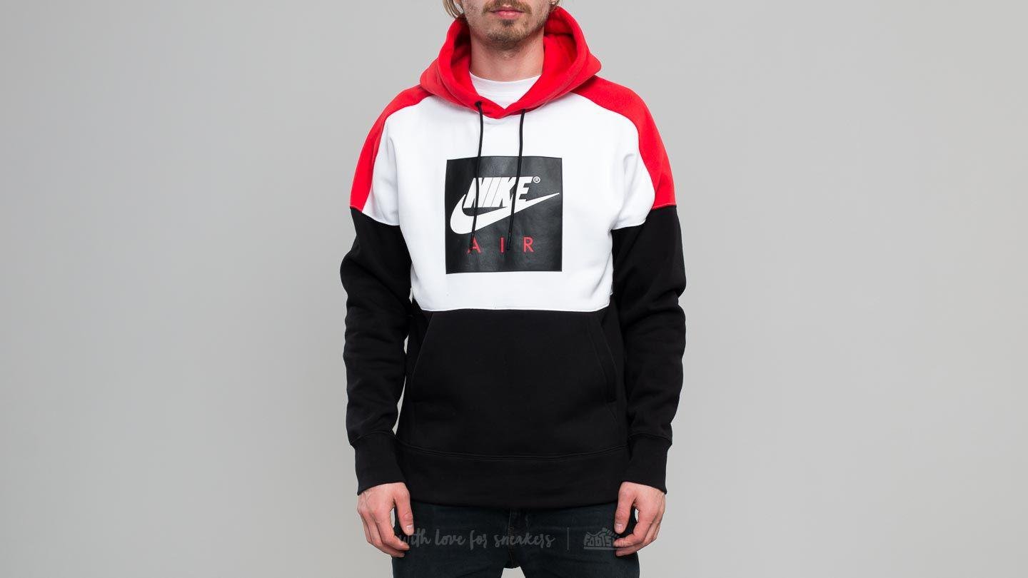 Teleurgesteld Moedig overschrijving Nike Sportswear Fleece Pullover Hoodie White/ Red/ Black for Men | Lyst