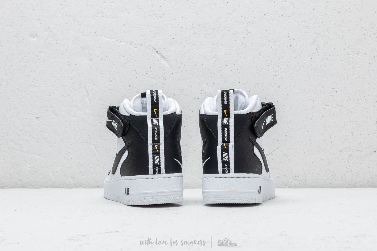 Nike Men's Air Force 1 Mid '07 LV8 Shoes in Black
