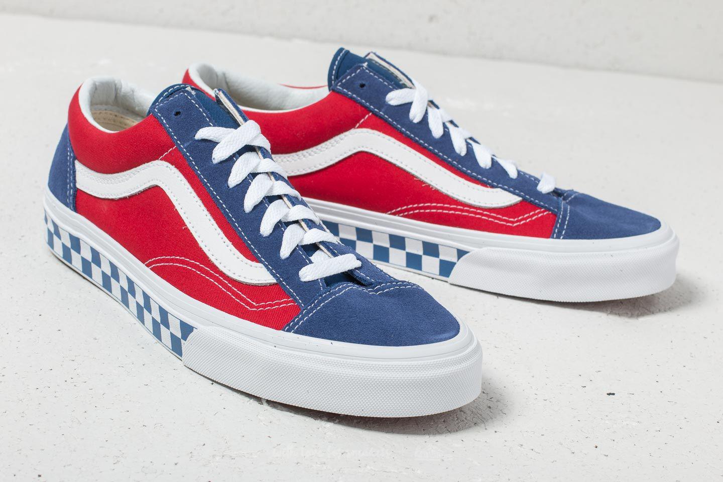 vans style 36 blue red