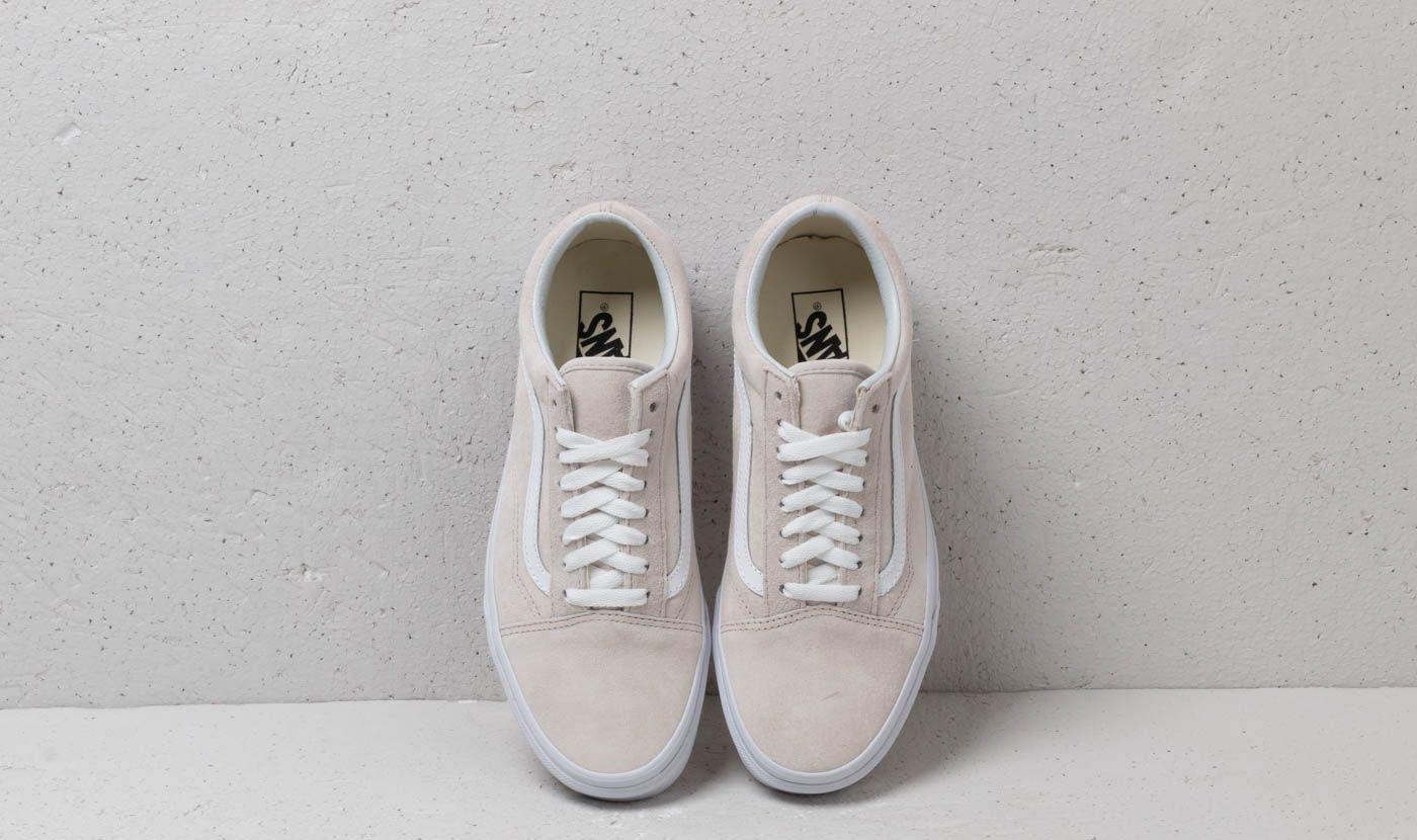 vans old skool pig suede moonbeam