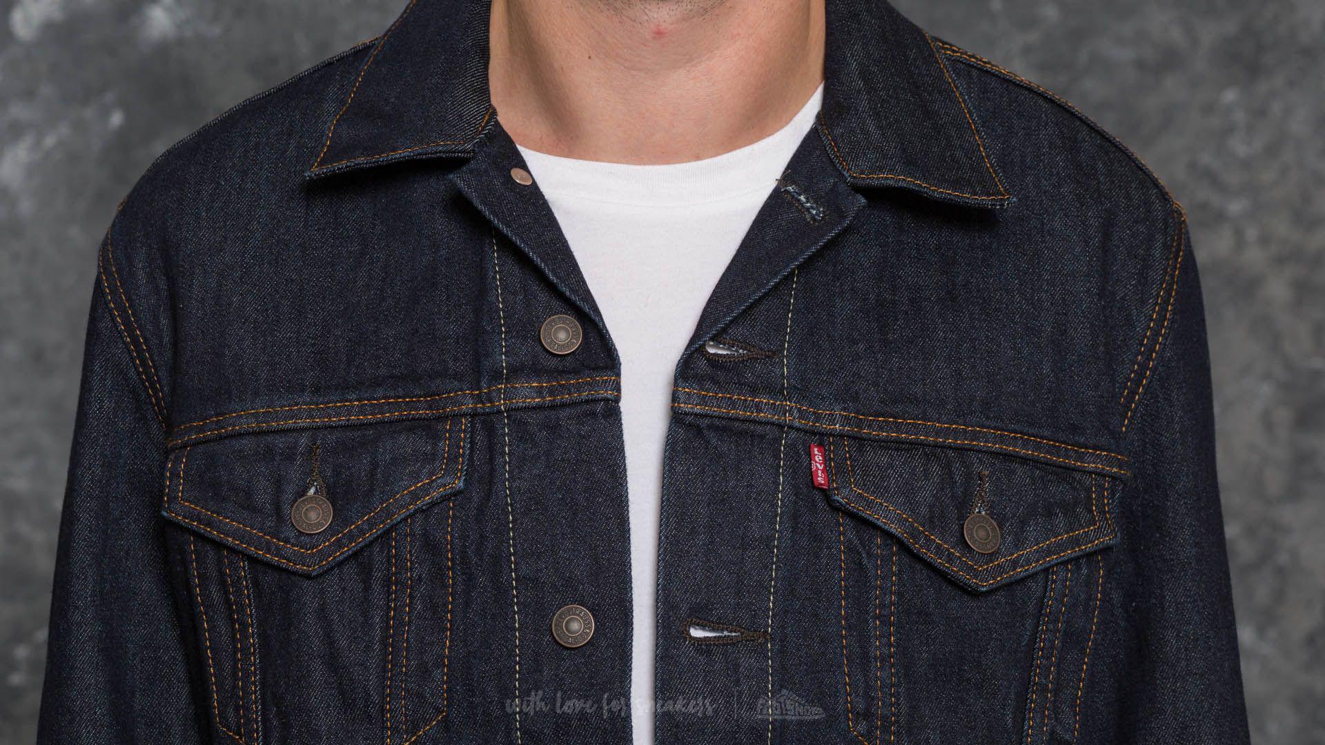 levi's trucker rinse