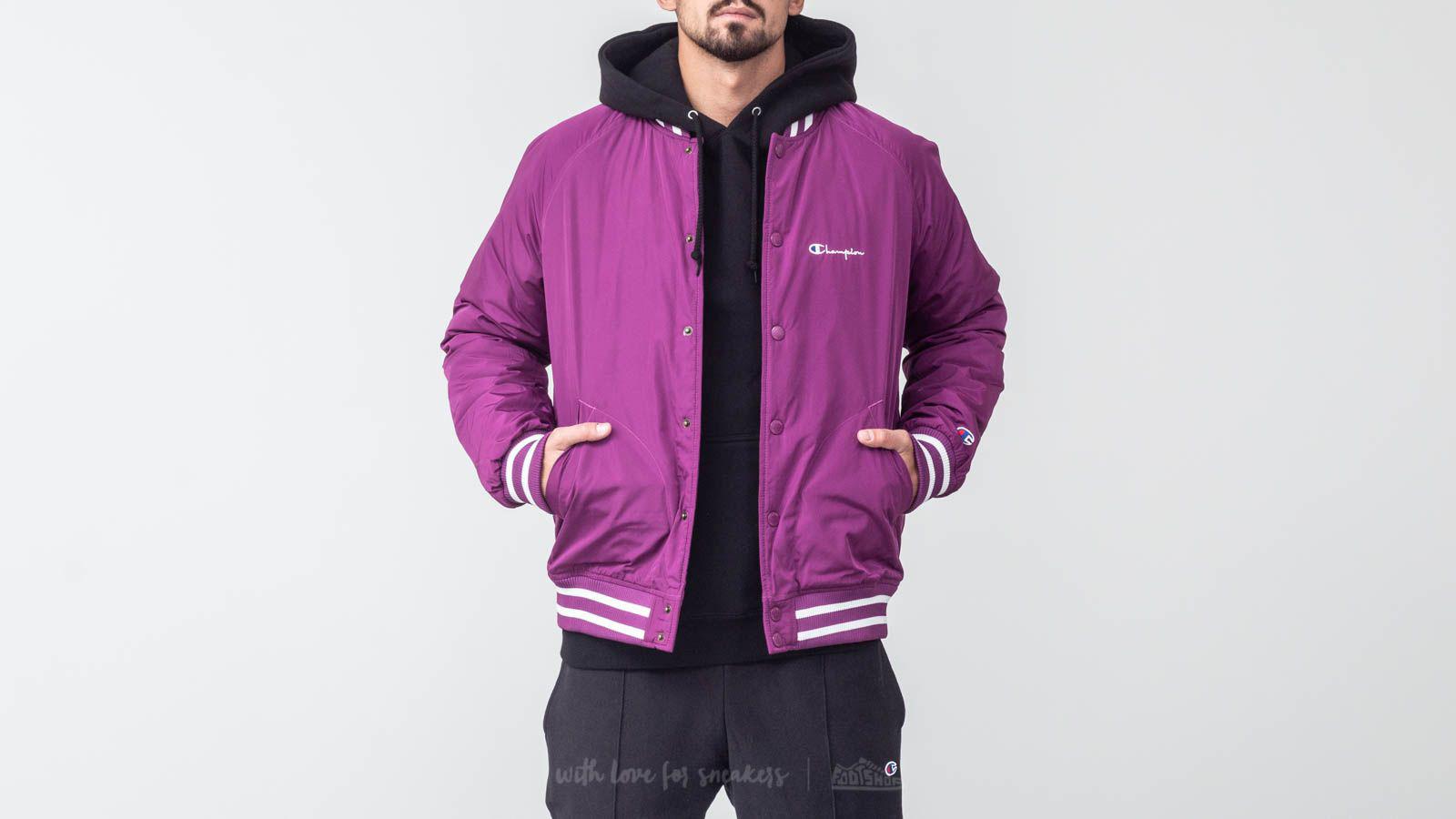champion jacket purple