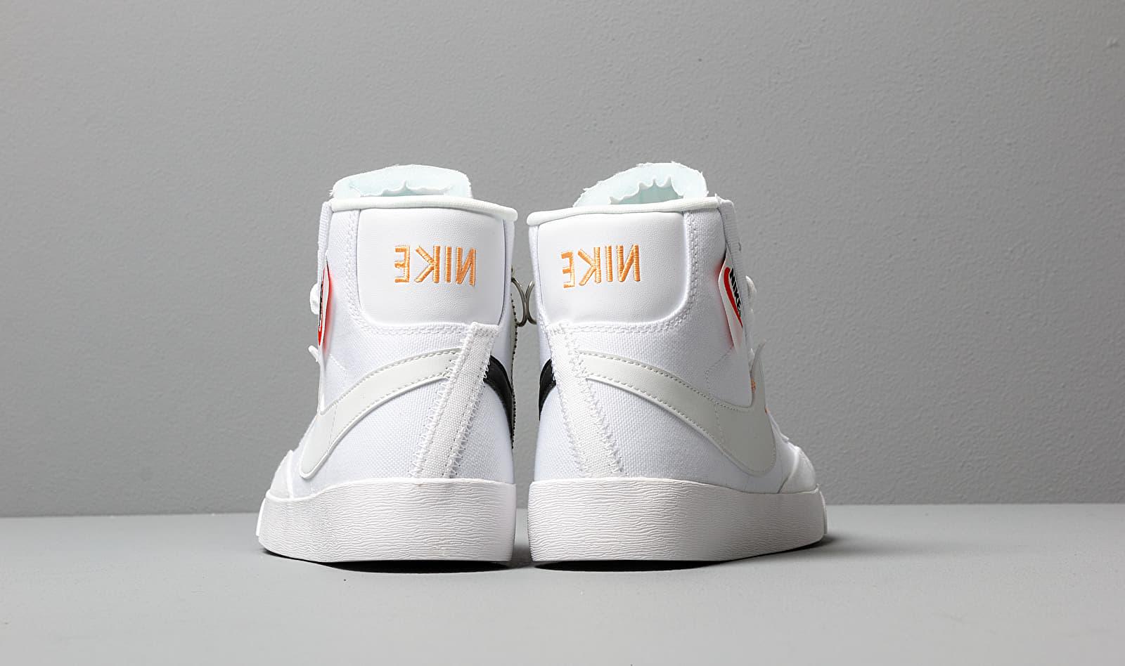 Nike Canvas Blazer Mid Rebel Shoe in White | Lyst
