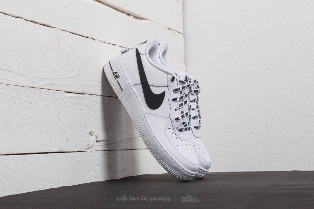 Nike Leather Air Force 1 Lv8 (gs) White/ Black - Lyst