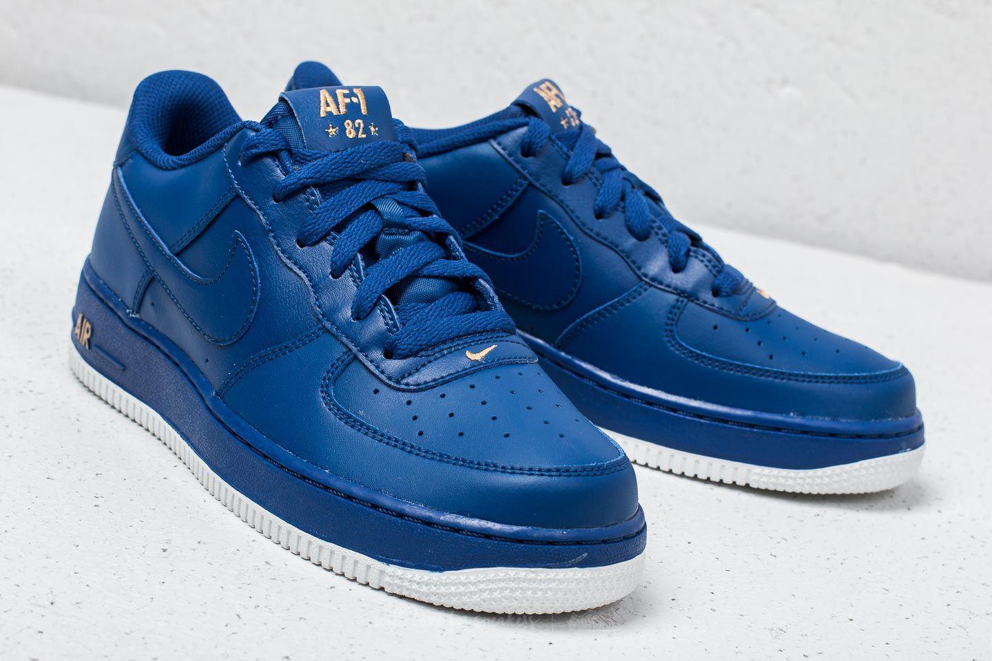 Nike Leather Air Force 1 (gs) Deep Royal Blue | Lyst