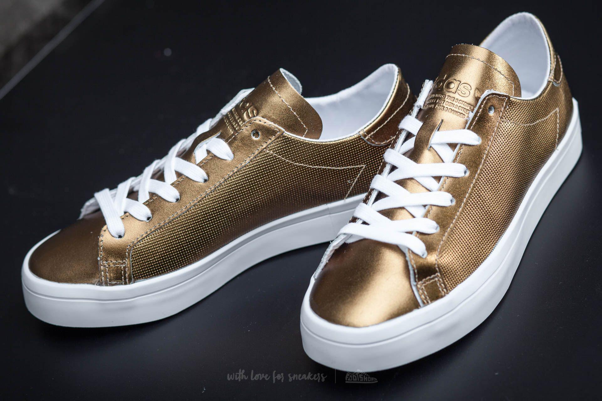 adidas court vantage gold