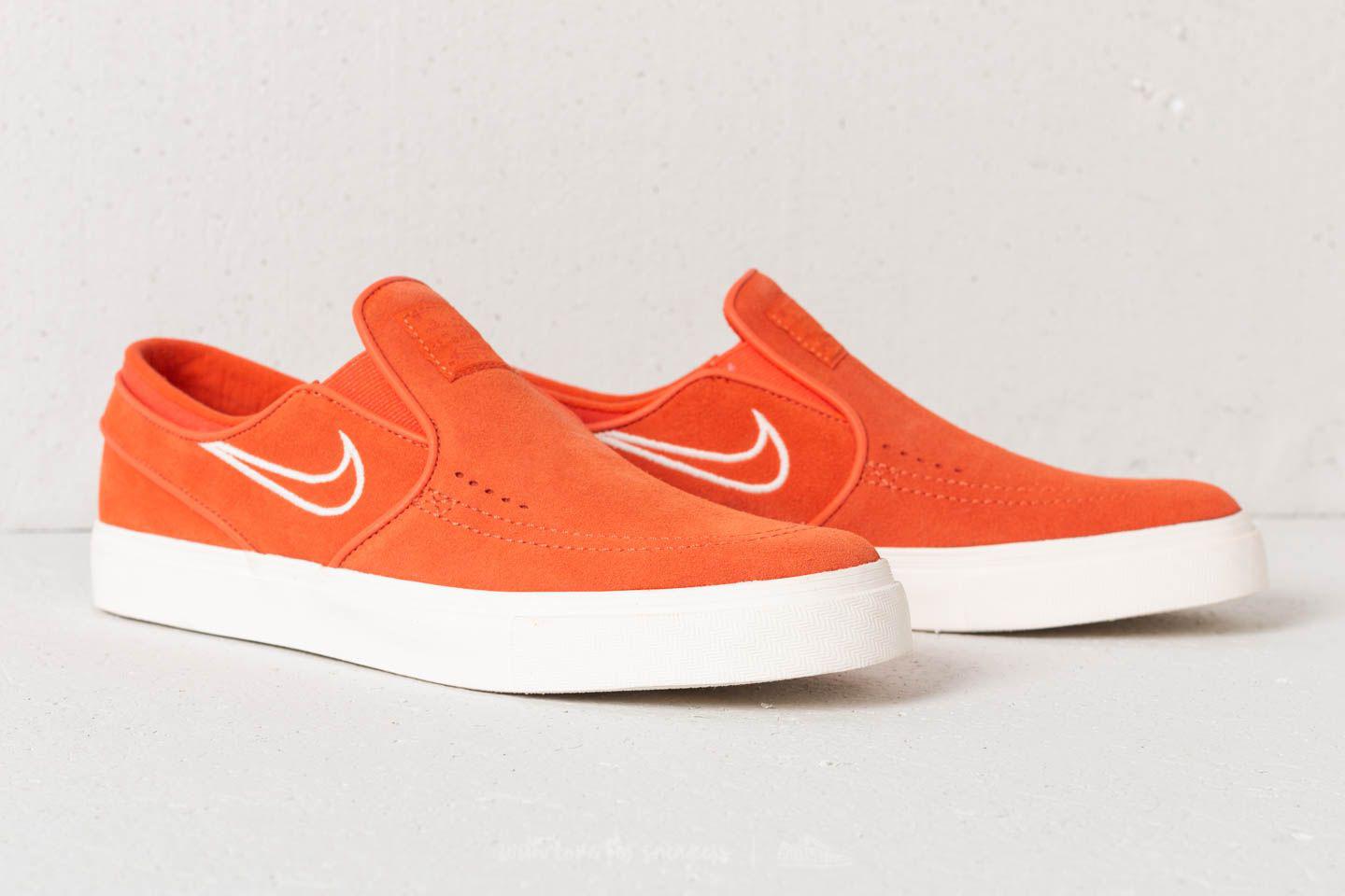 janoski slip on orange