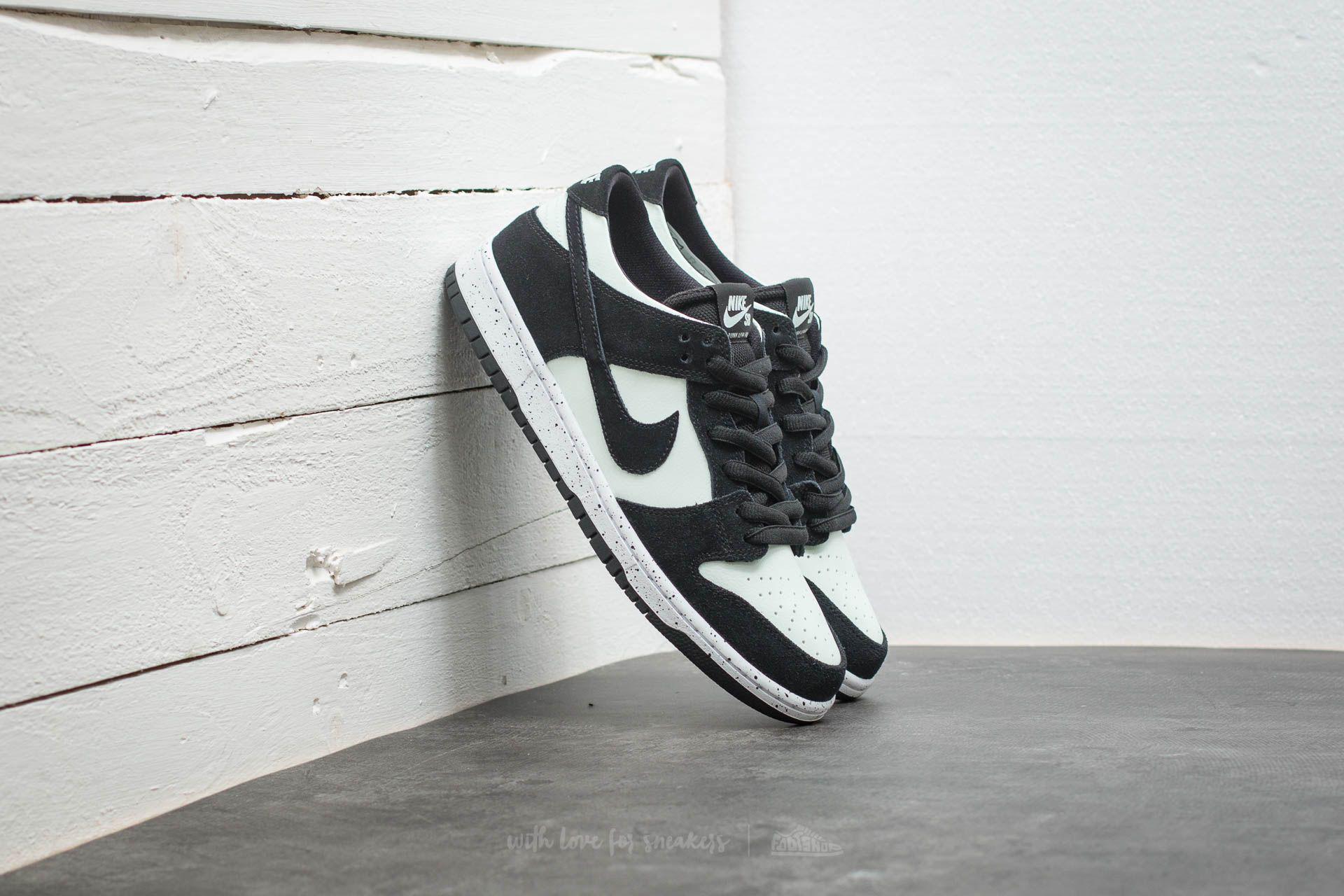 Nike Leather Sb Zoom Dunk Low Pro Black/ Black-barely Green-white for Men -  Lyst