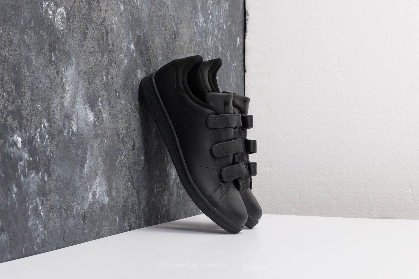 adidas Originals Leather Adidas Stan Smith Cf Core Black/ Core Black/ Core  Black for Men - Lyst