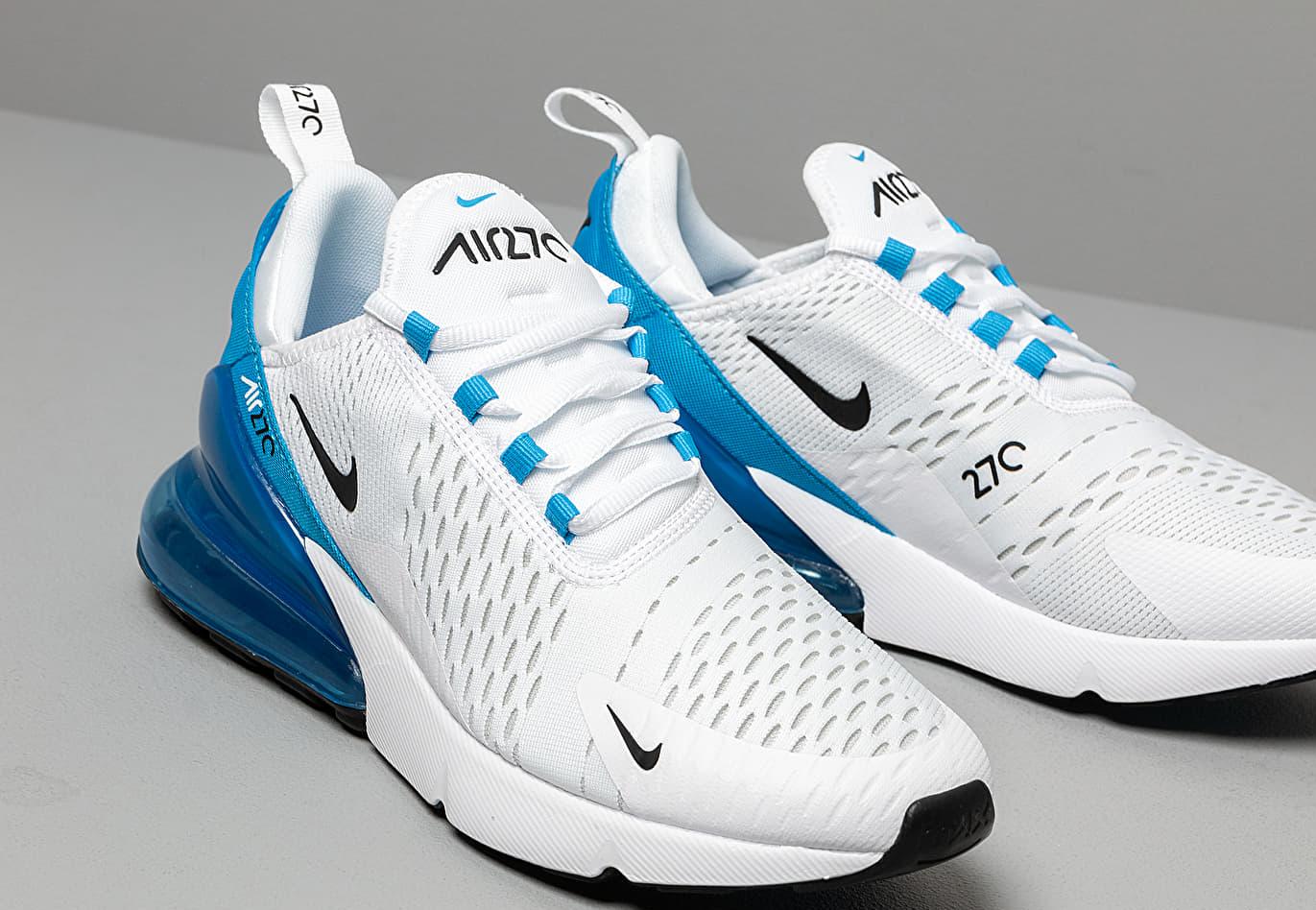 air max 270 white/black/photo blue/pure platinum
