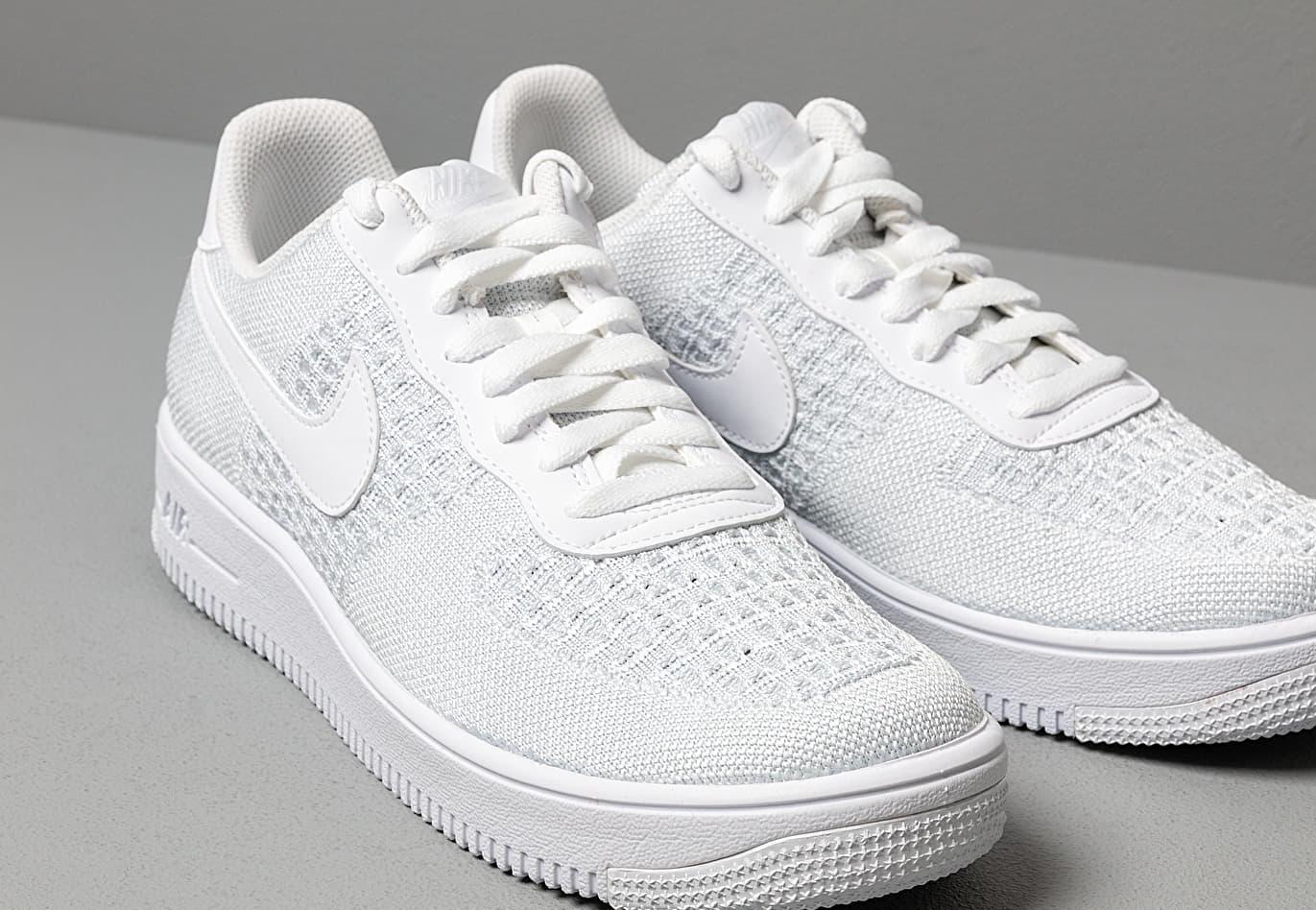air force 1 flyknit white pure platinum